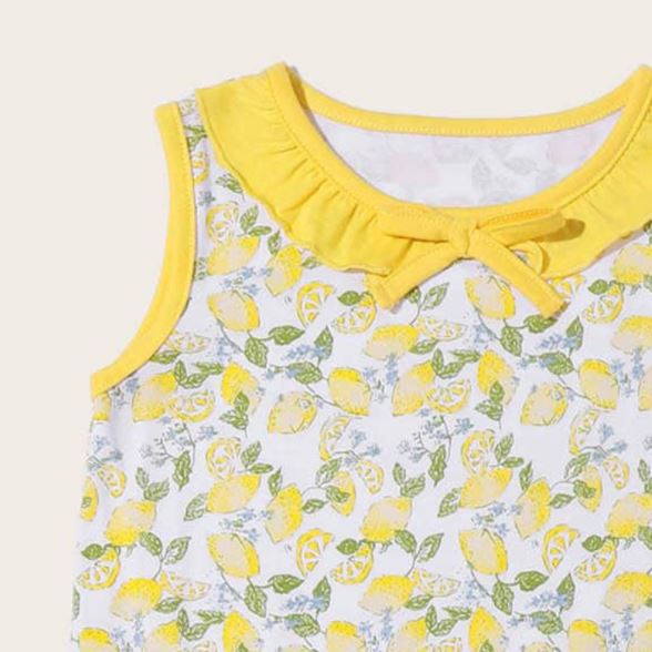 Ready Stock : Lemon Sleeveless Dress