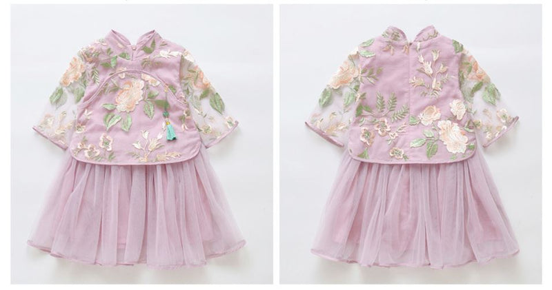 Pre-Order : Oriental HanFu 1 Piece Dress (Purple)