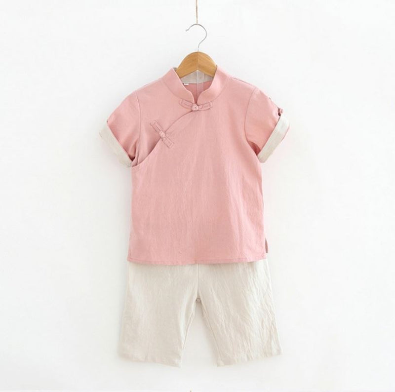 Pre-Order : Pink Oriental Boy Set