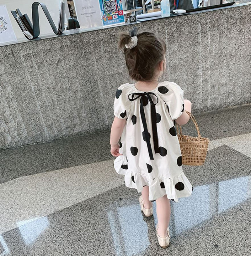 Ready Stock : Polka Dots Dress