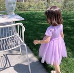 Pre Order :  Rainbow Sequin Dress (Purple )