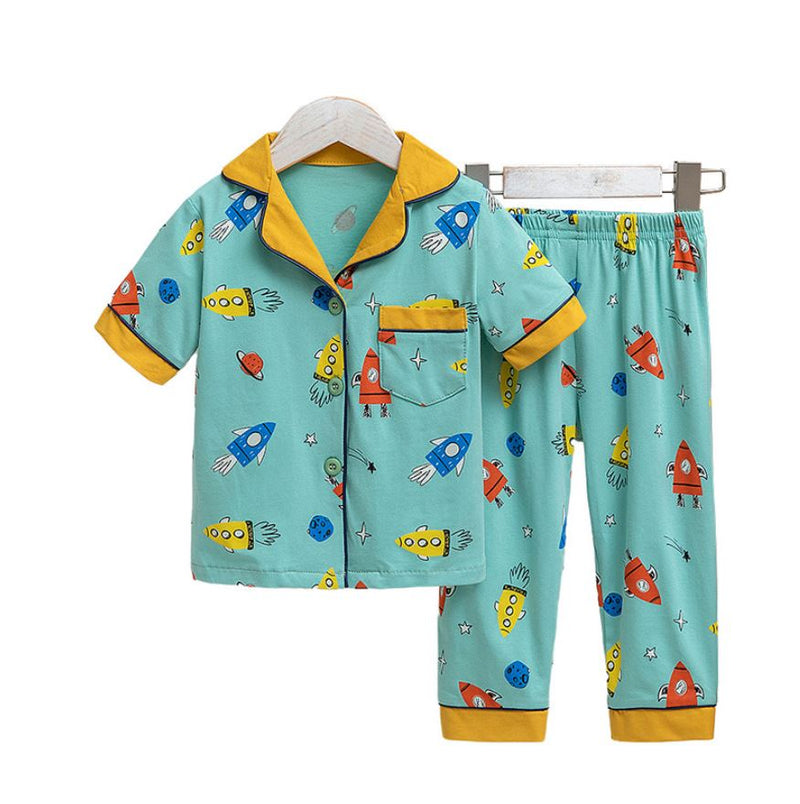 Pre-Order : Rocket Collar Pajamas Set