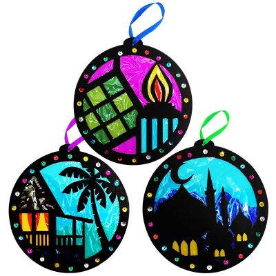 READY STOCK : HARI RAYA STAIN GLASS ART KITS (3 in 1)