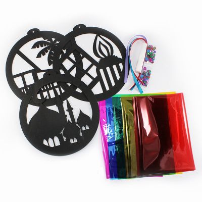 READY STOCK : HARI RAYA STAIN GLASS ART KITS (3 in 1)