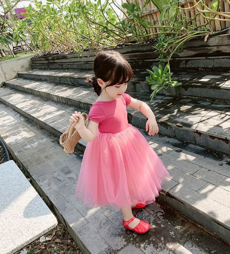 Ready Stock : Sharp Pink Tutu Dress