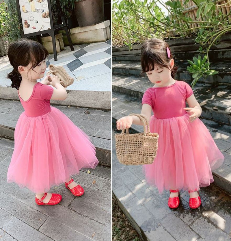 Ready Stock : Sharp Pink Tutu Dress